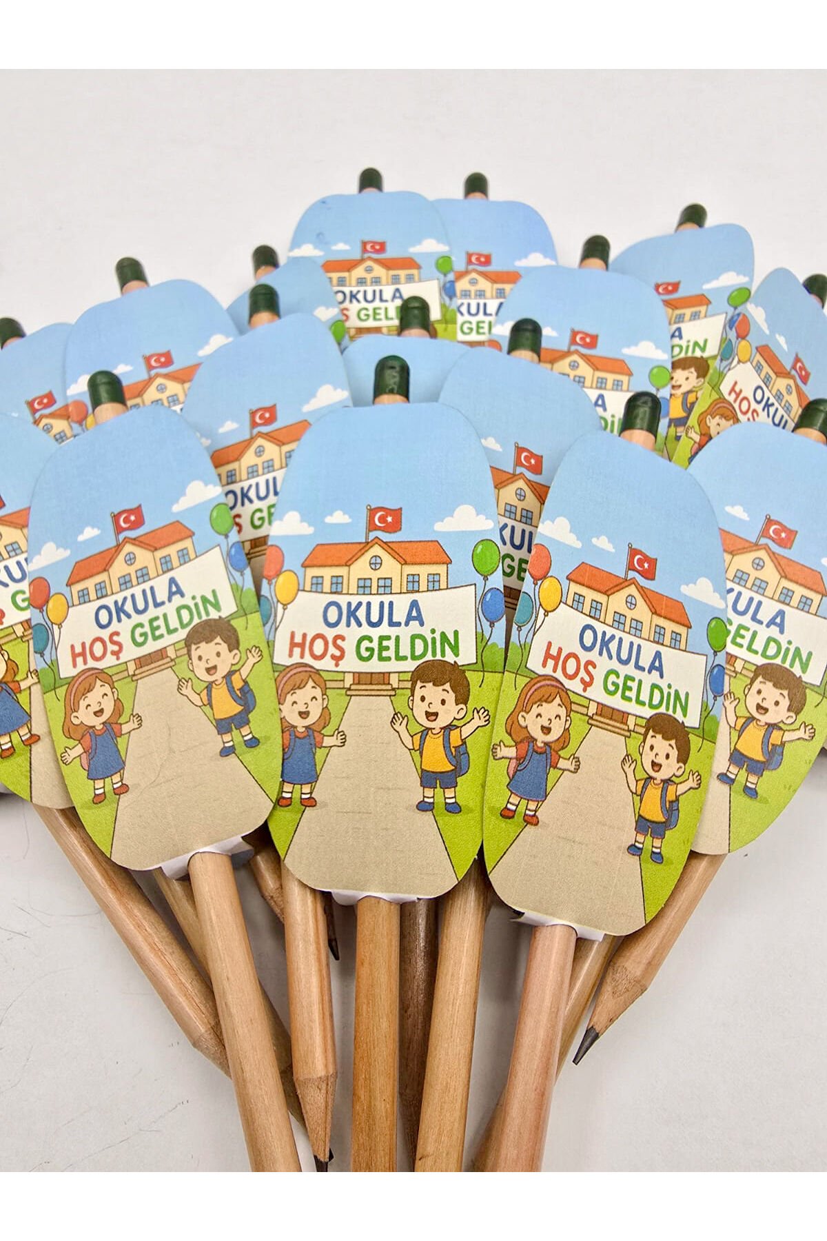 OKULUNA HOŞGELDİN SINIFINA HOŞ GELDİN HEDİYESİ KURŞUN TOHUMLU KALEM