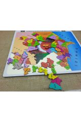 AZERBAYCAN HARİTASI AHŞAP PUZZLE