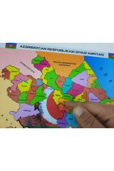 AZERBAYCAN HARİTASI AHŞAP PUZZLE