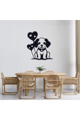 Çocuk Odası Bebek Odası Dekoratif Ahşap Sevimli Köpek Gece Lambası Ledli Aydınlatma