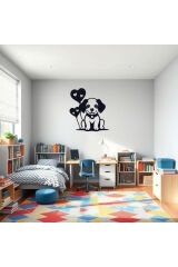 Çocuk Odası Bebek Odası Dekoratif Ahşap Sevimli Köpek Gece Lambası Ledli Aydınlatma