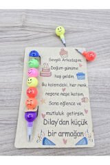 Kişiye Özel Doğum Günü Arkadaş Hediyesi Emoji Yumurtlayan Renkli Emojili Kalem