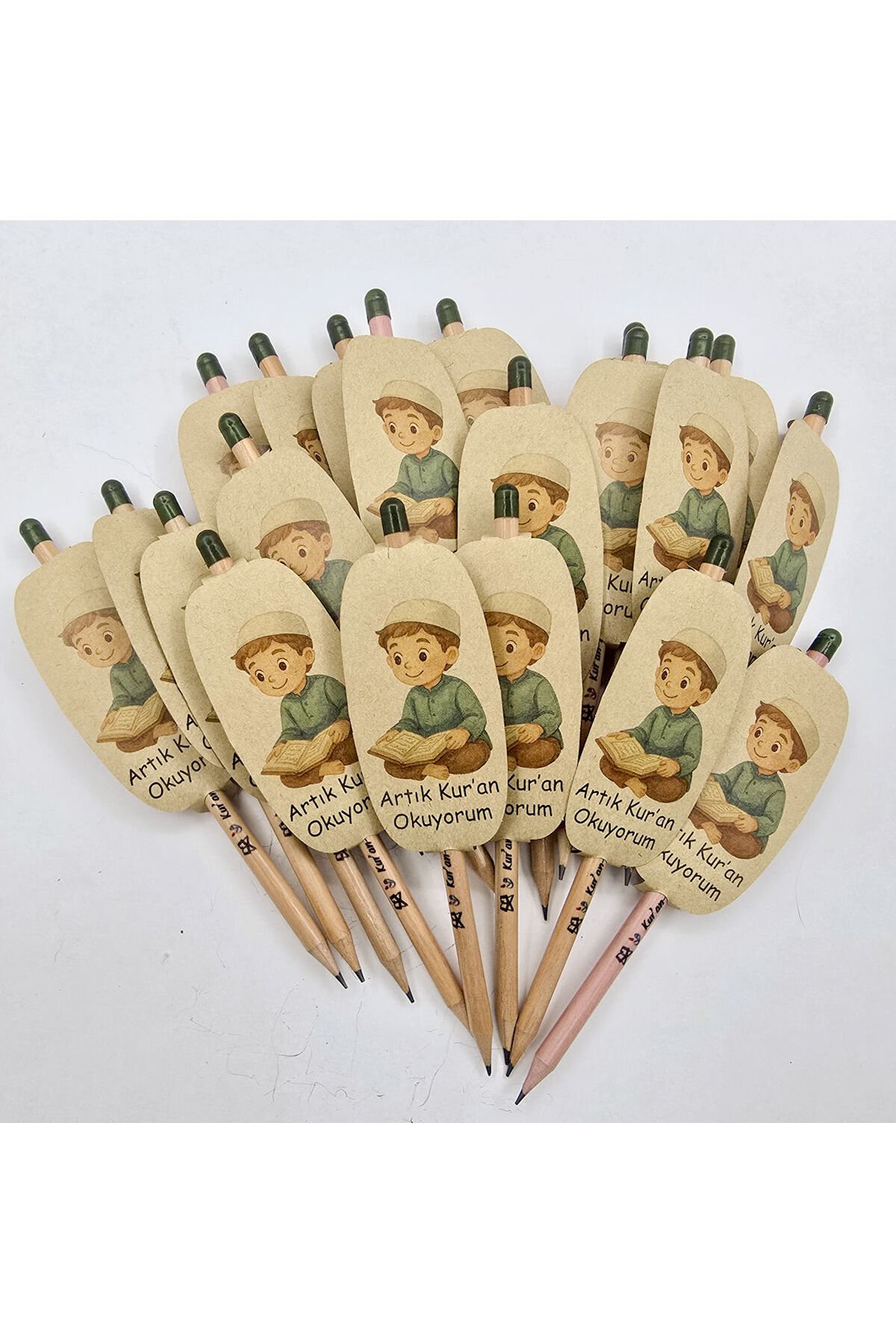 KUR'AN-I KERİM HATİM HEDİYESİ TOHUMLU BASKILI KURŞUN KALEM