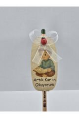 KİŞİYE ÖZEL KUR'AN-I KERİM HATİM HEDİYESİ SÜSLENMİŞ TOHUMLU KALEM