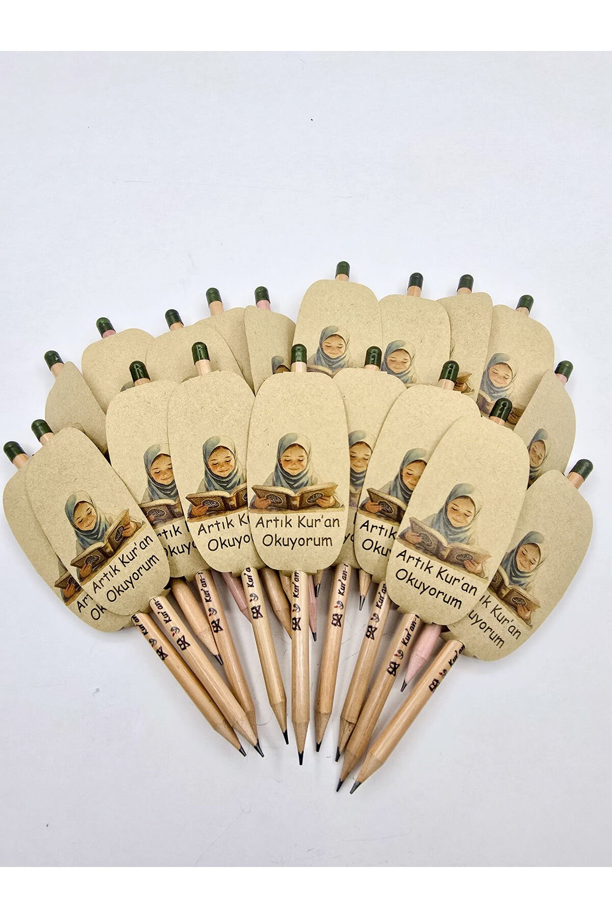 KUR'AN-I KERİM HATİM HEDİYESİ TOHUMLU BASKILI KURŞUN KALEM