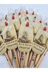 KİŞİYE ÖZEL KUR'AN-I KERİM HATİM HEDİYESİ SÜSLENMİŞ TOHUMLU KALEM