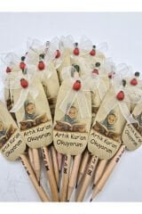 KİŞİYE ÖZEL KUR'AN-I KERİM HATİM HEDİYESİ SÜSLENMİŞ TOHUMLU KALEM