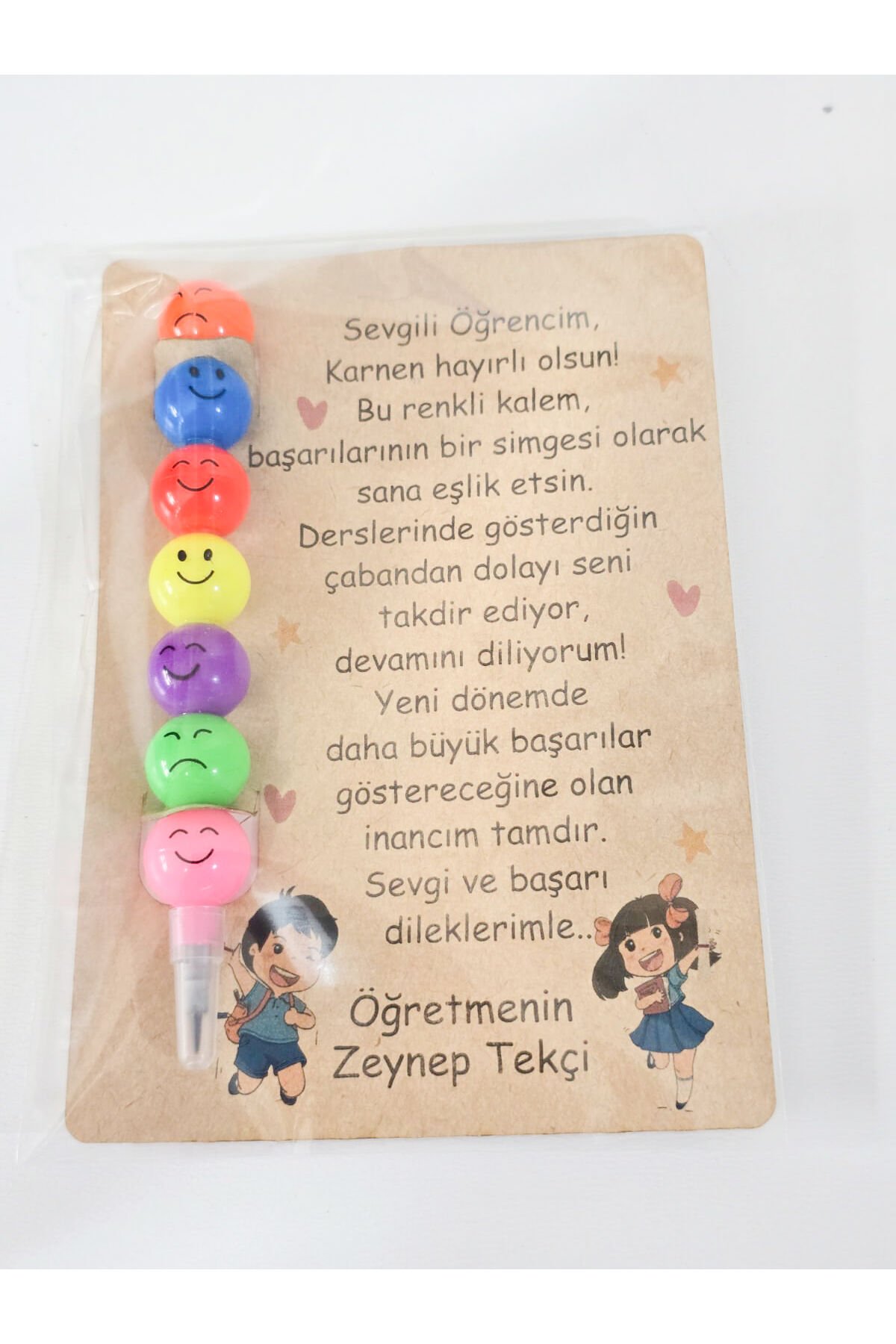 15 ADET Kişiye Özel Karne Hediyesi Emoji Yumurtlayan Renkli Emojili Kalem