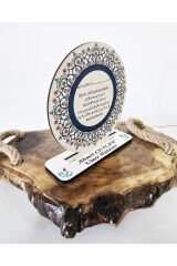 Kişiye Özel Hac Umre Mevlit Sünnet Kur'an Hafızlık Hediyesi Ahşap Ayetel Kürsi 20 Adet