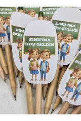 Sınıfına Hoş Geldin Tohumlu Baskılı Sınıfına Hoşgeldin Hediyesi Kurşun Kalem