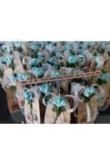 Kişiye Özel Sünnet Hediyesi Mavi 20 adet Tohumlu Kalem