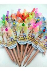 KİŞİYE ÖZEL OKUMA BAYRAMI ÖĞRENCİ HEDİYESİ SÜSLENMİŞ KURŞUN TOHUMLU KALEM