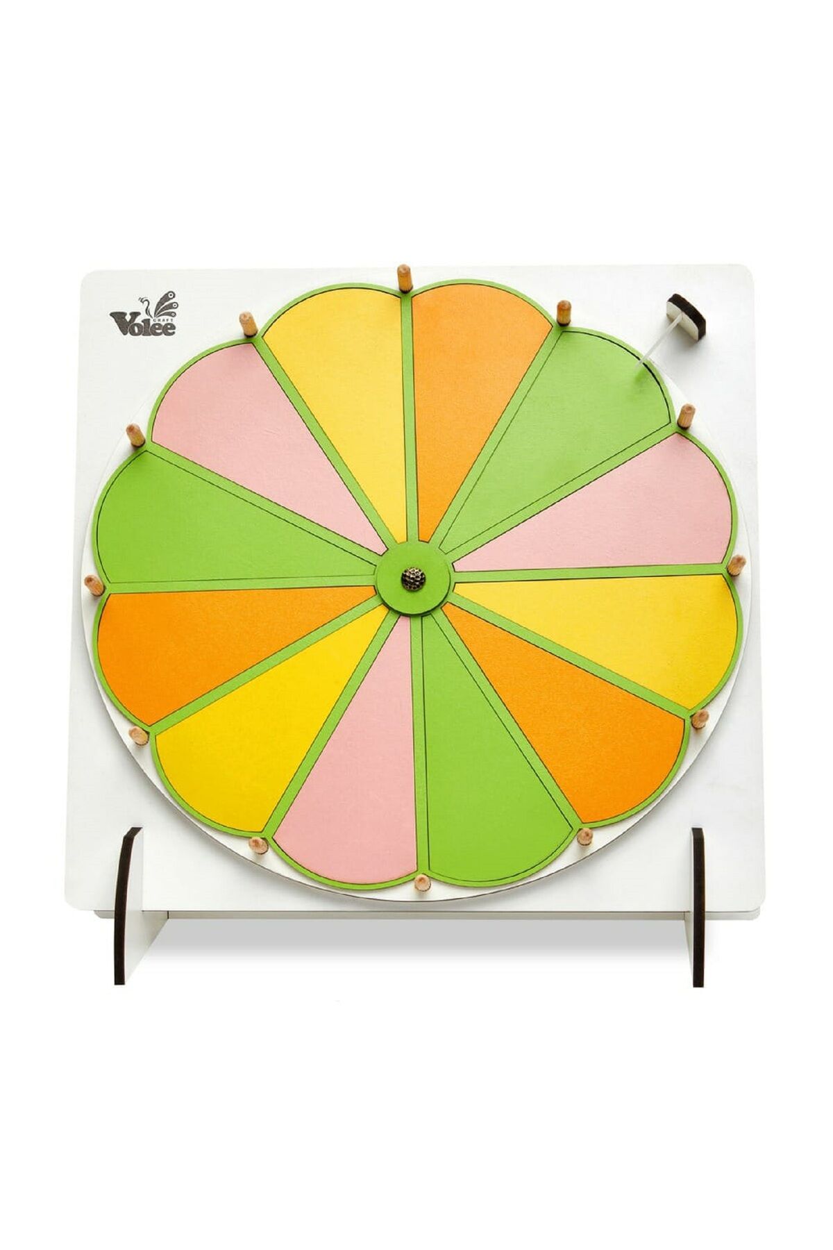 Renkli Yazılıp Silinmeye Uygun Eğlenceli Oyun ve Etkinlik Çarkı